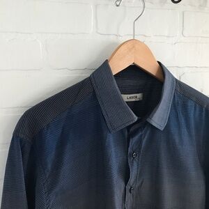 Lagos Men’s Button down shirt Blue gray Size XL